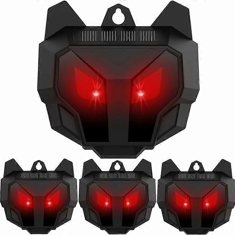 Solar repellent against wild animals such as raccoons, deer, foxes, wild boars, etc. - 4 effective repellents with LED light