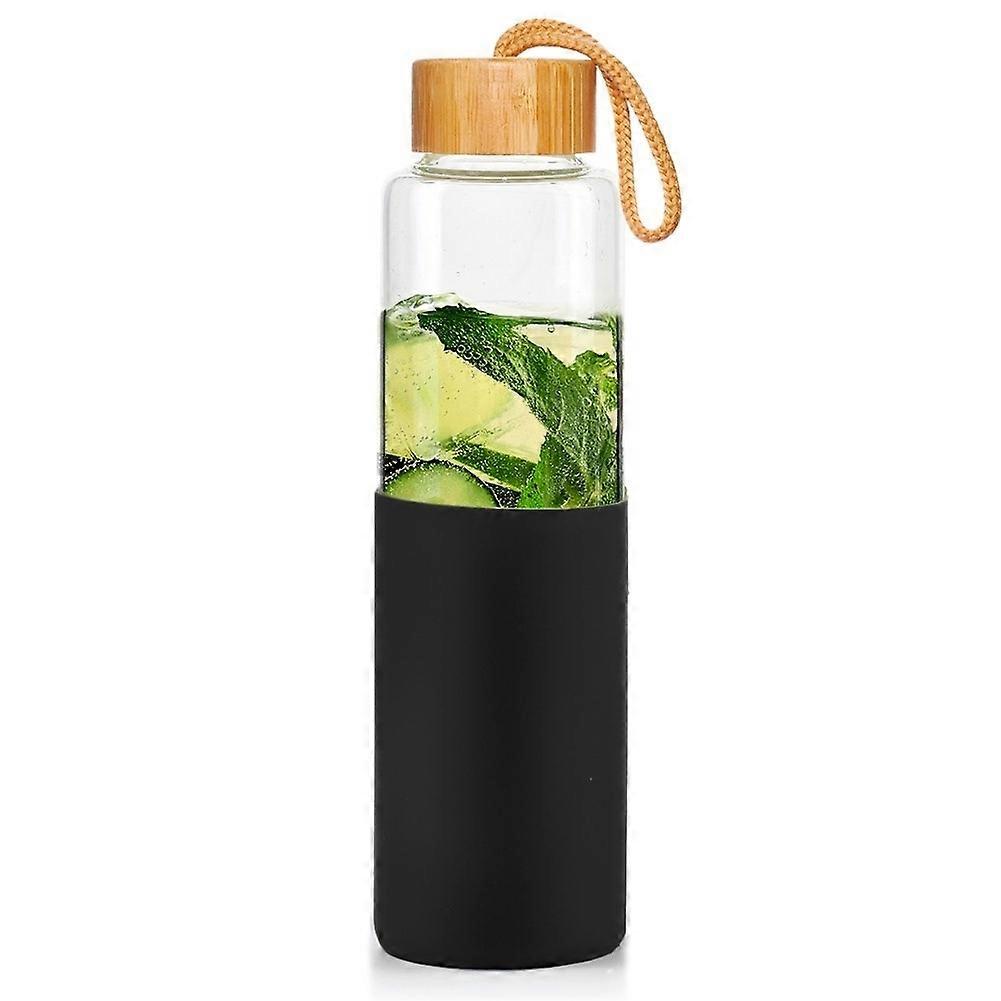 Safe Glass Bottle with Silicone Case for Drinks