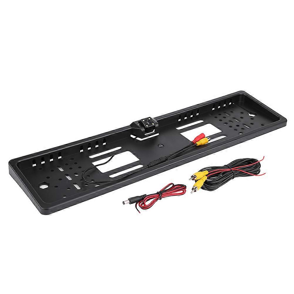 4 IR LED 170 Wide Angle Car Reaview Reverse Backup Night Vision Camera W/ License Plate Frame E2U803