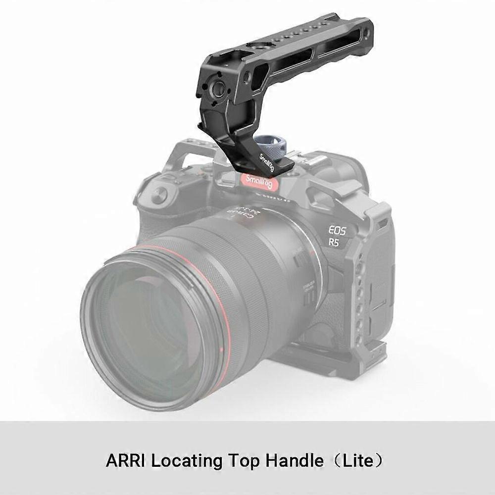 SmallRig - Lightweight NATO Top Handle for DSLR Camera Cage, Universal Handle with 5 Cold Shoe Adapters and NATO Clamp (Lite) 3766