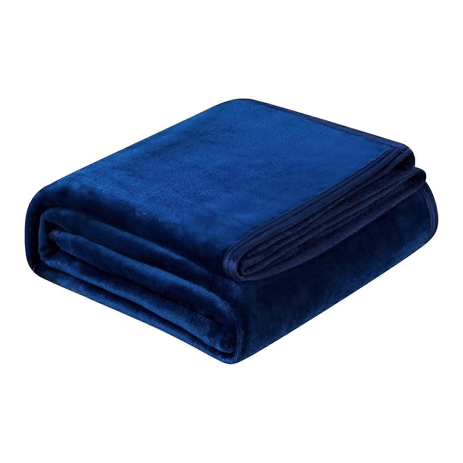 Super Soft Warm Solid Warm Micro Plush Fleece Blanket Throw Rug Sofa Bedding 200X230Cm