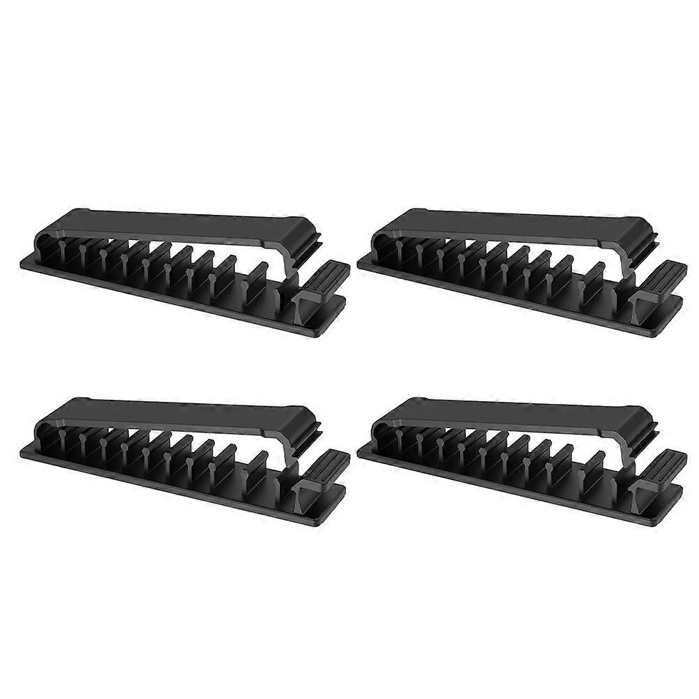 4pcs Cord Keeper Self-adhesive Cable Storage Holder Adjustable Cable Management