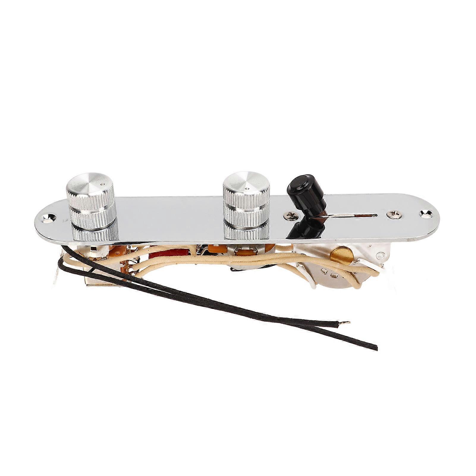 3-veis forhåndskablet gitarkontrollplate montering metall enkel installasjon kablet lastet kontrollbryter