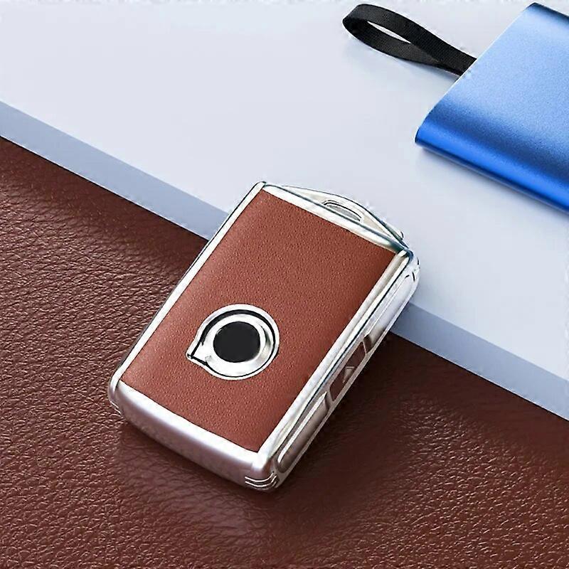 Ny TPU Dermatoglyph Car Remote Key Fob Case Key Protective Shell for Volvo S60 S90 V90 XC40 XC60 XC90