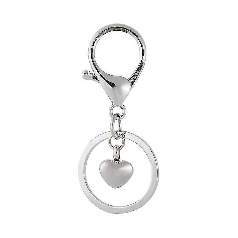 Cremation Key Ring Urn Keychain For Ashes Pet Cremation Keychain Dog Silver