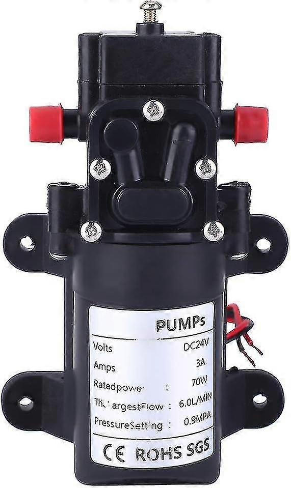 24V 70wダイヤフラムウォーターポンプ、70m両面ストレートパイプ自吸式Zekai-Yvan