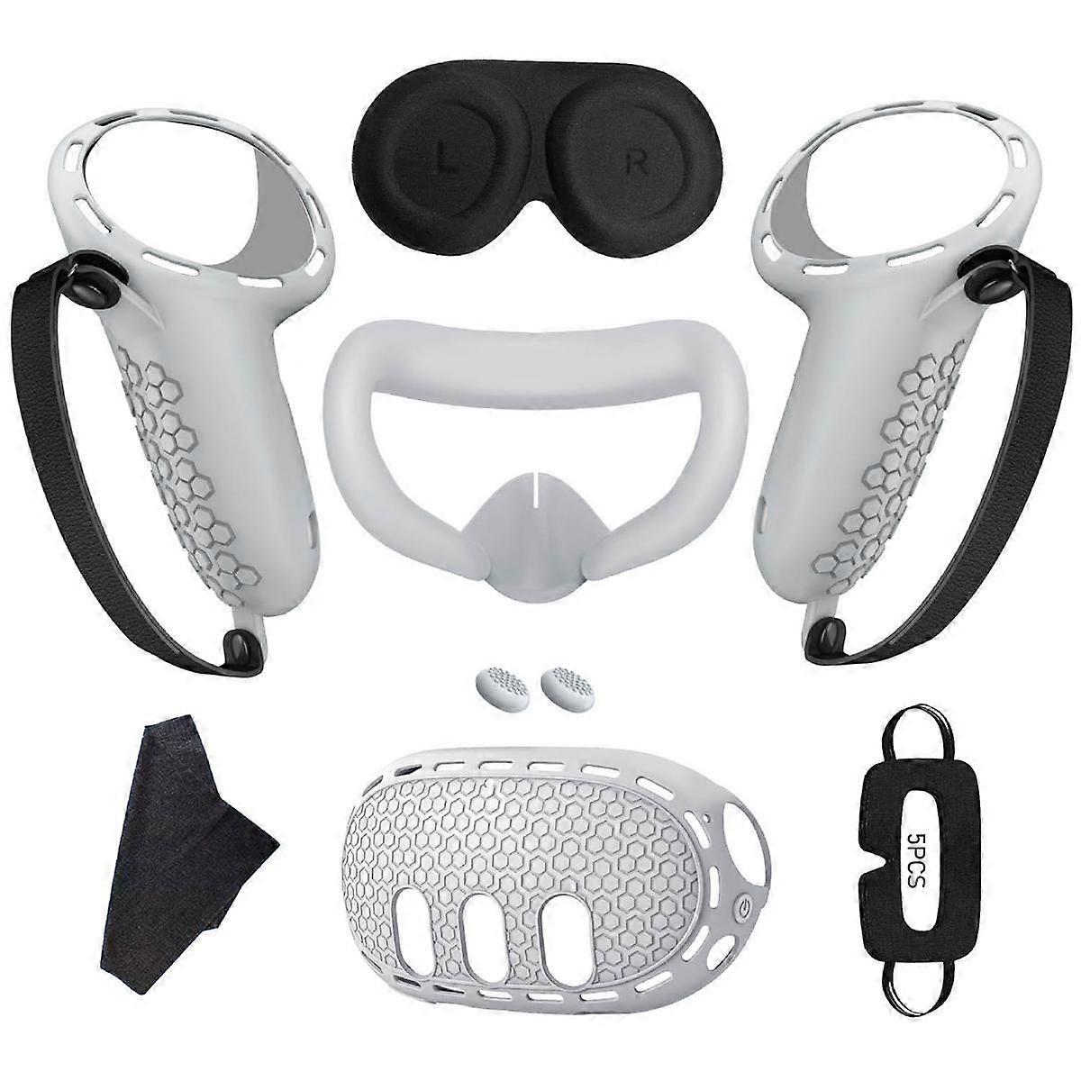 For 3 Silicone Case+Handle Case+Face Cover+Blackout Mask Full Kit Anti-Leakage Nose Pad VR Silicone Case C