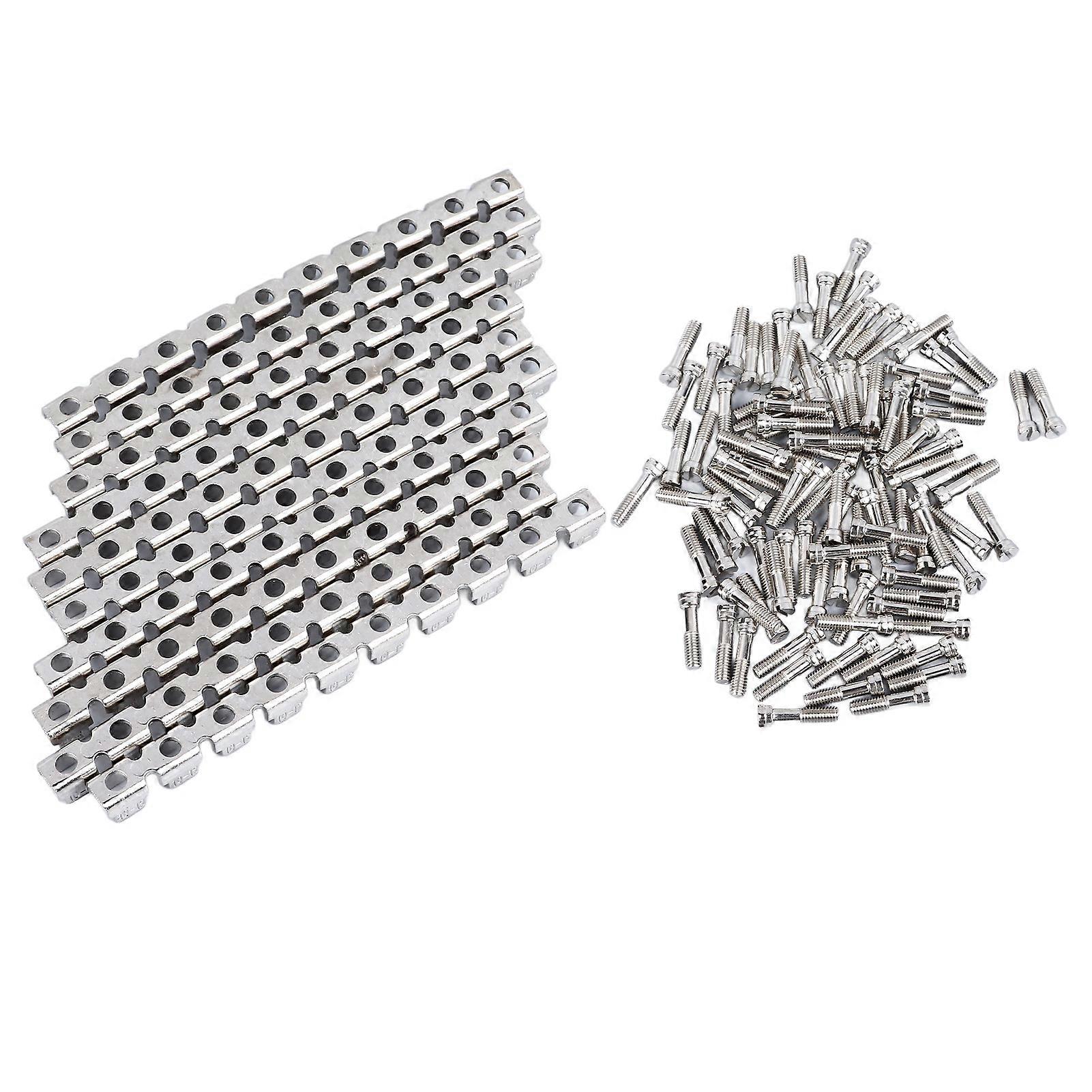 10 Pcs Terminal Fixed Bridge FBI10 12 Ni Plated DIN Rail Terminal Block Wire Jumper for UK16N