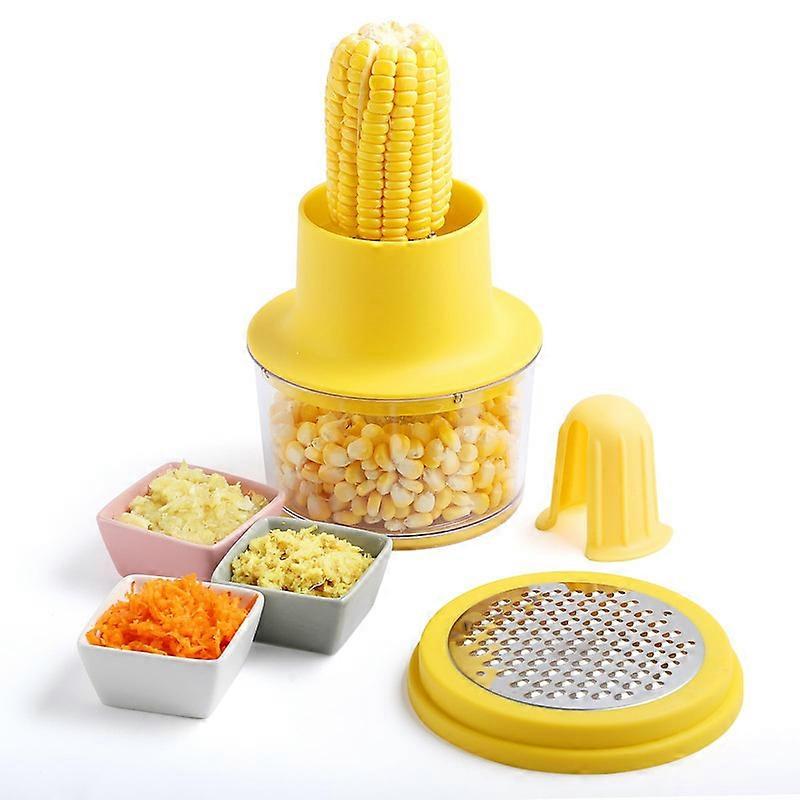 Corn cob Stripping Tool Corn Cutter & Remover with Built-In Cup Grater
