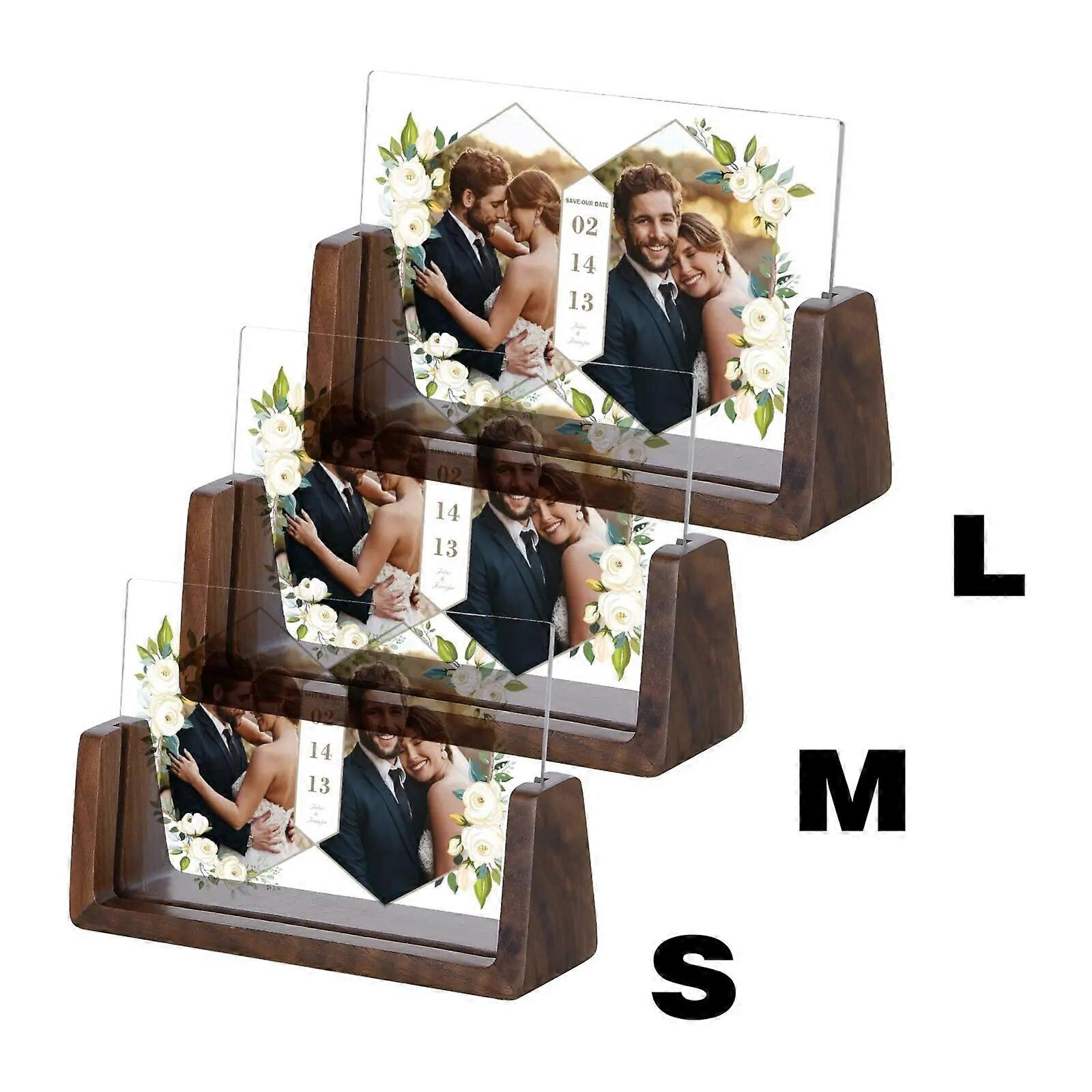Customize Couple Picture Frame Personalized Name Date Keepsake Photos Frame Valentine s Day Anniversary Gift for Lover Him Her