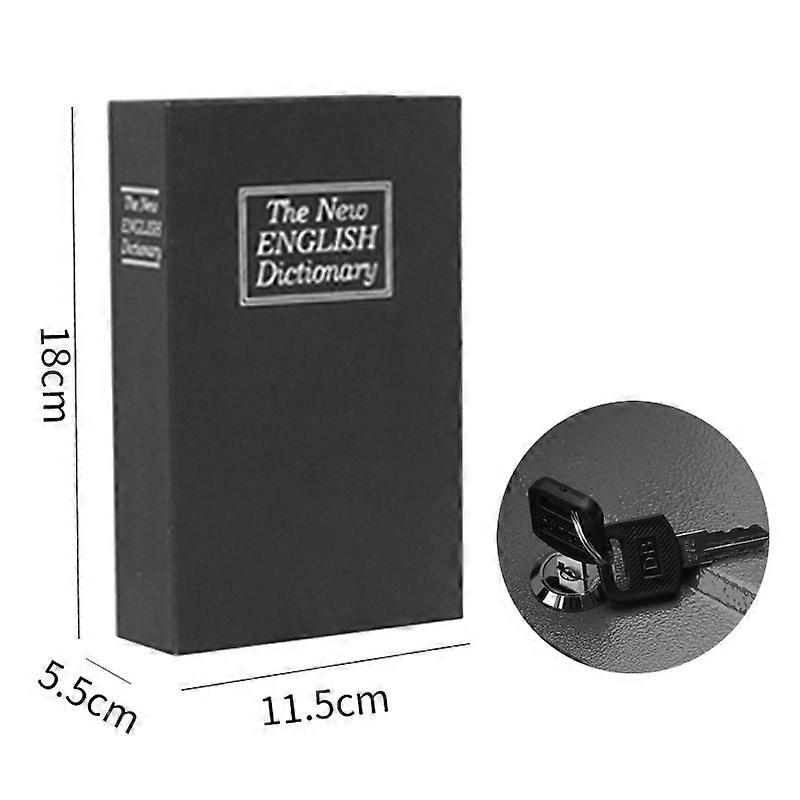 Dictionary Mini Safe Box Book Secret Security Safe Key Lock for Kid Gift Durable