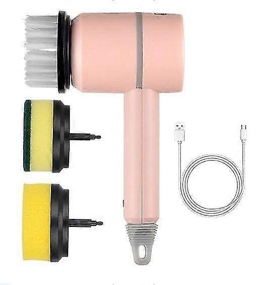Electric Spin Scrubber, 360 Rotating Functal Cordless Electric Cleaning Brush, With 3 Replaceable Brush