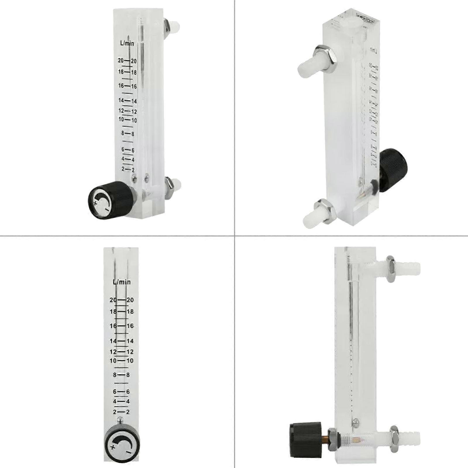 Flussimetro Gas Con Valvola - Misuratore Portata Gas 1-10 LPM Per Ossigeno, Aria, Azoto (0.6MPa) - Foto 4