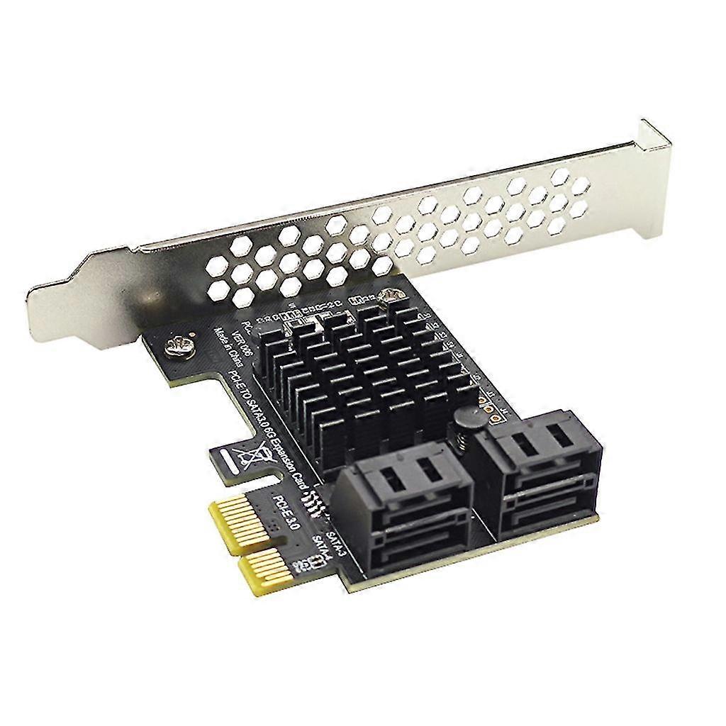4 Port Sata Iii Pcie Controller Expansion Card 4-port Pcie 1x To Sata3.0 Adapter