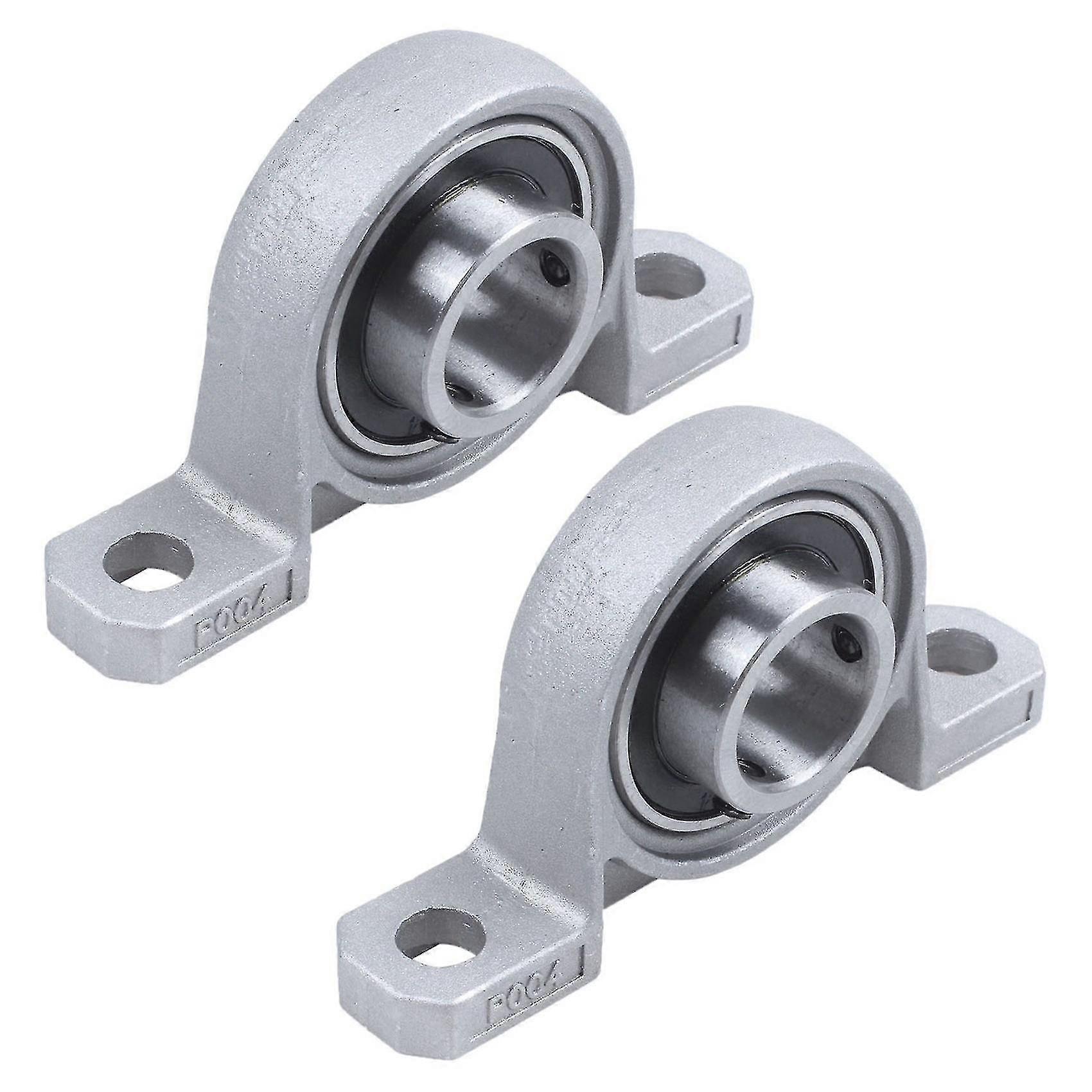 2x 20 Mm Inner Dia Stainless Steel, Adjustable, Pillow Block Ball Bearing