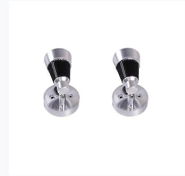 2pcs3w Silver Housing Led Reading Light-warm White Light