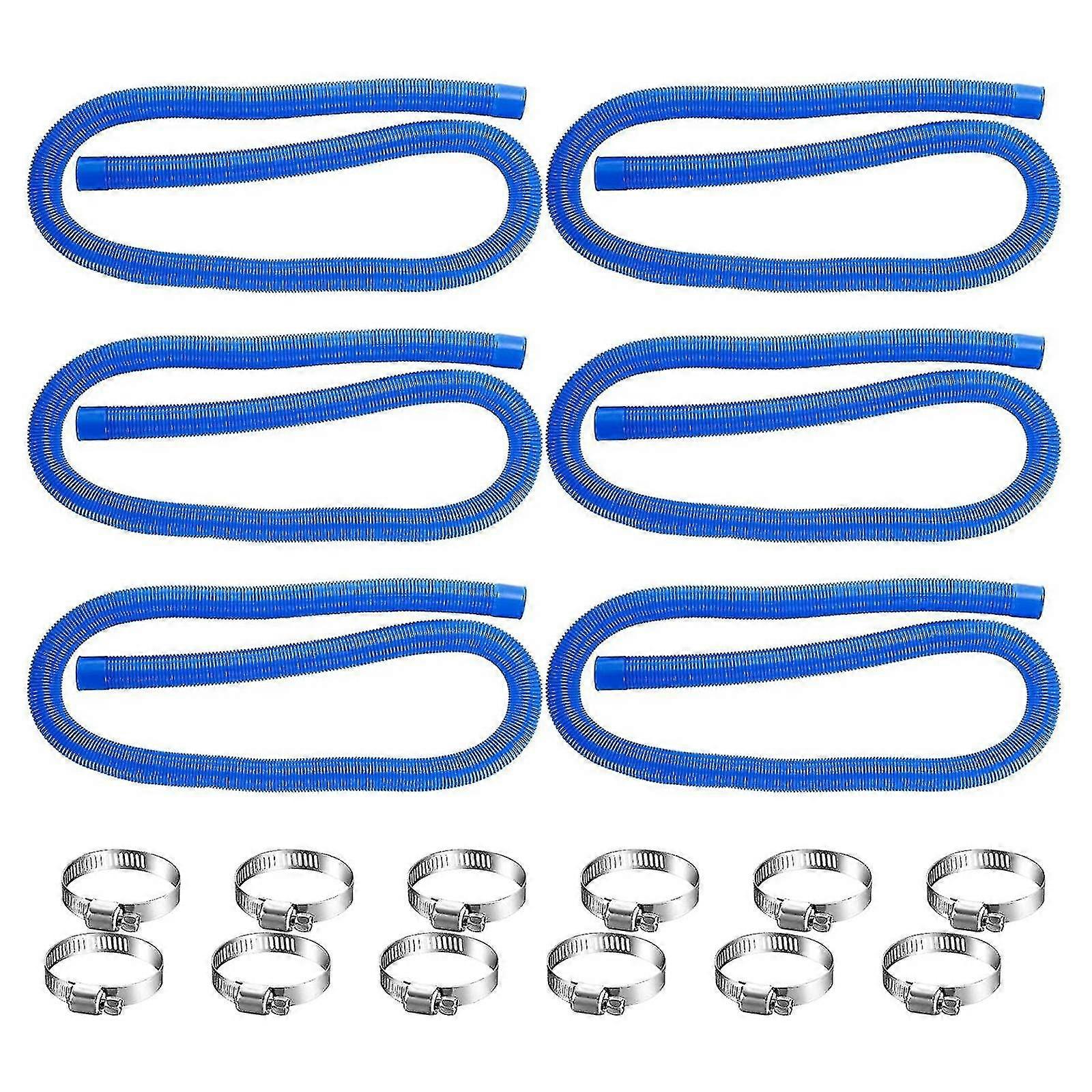 Pool Hose,pool Pump Replacement Connection Hose With Hose Clamps