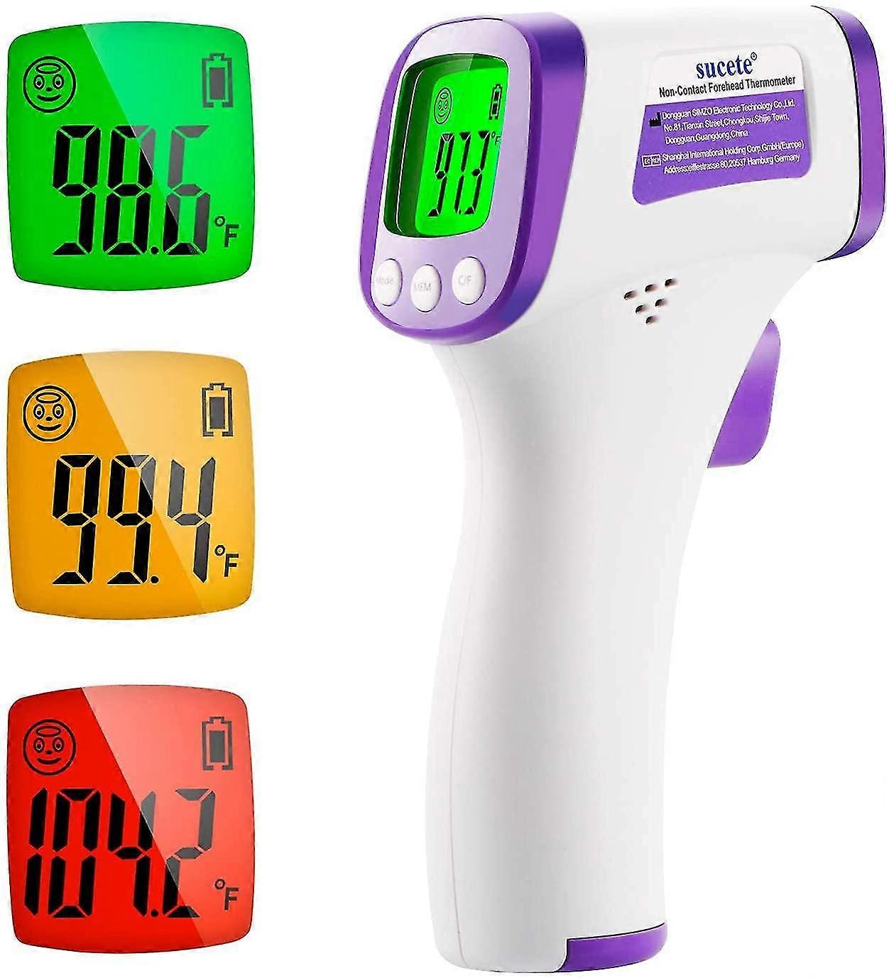 Infrared Forehead Thermometer, Non-contact Medical Thermometer For Babies, Adults, Children With Fever Alert Digital Thermometer, Lcd Display, Memory