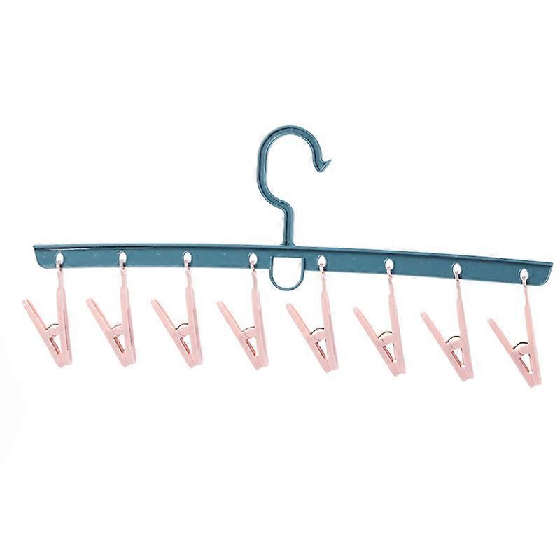 Multifunction Clothes Hanger with 8 Clips Antiskid Space Saving Closet Organizer