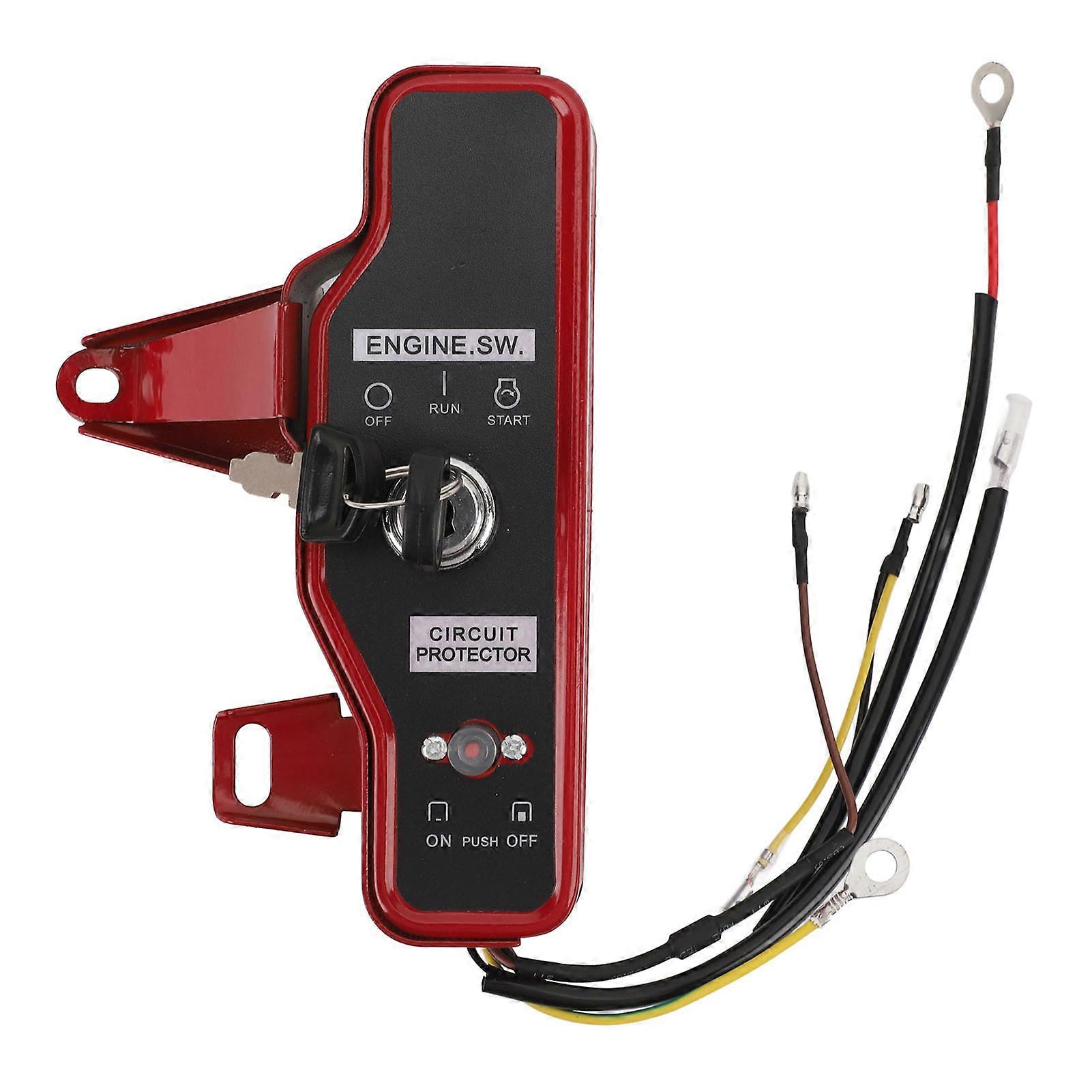 Ignition Key Switch Box Fast Start Sturdy Engine Ignition Switch Control Box with 2 Keys for GX160 5.5HP for GX200 6.5HP Engine
