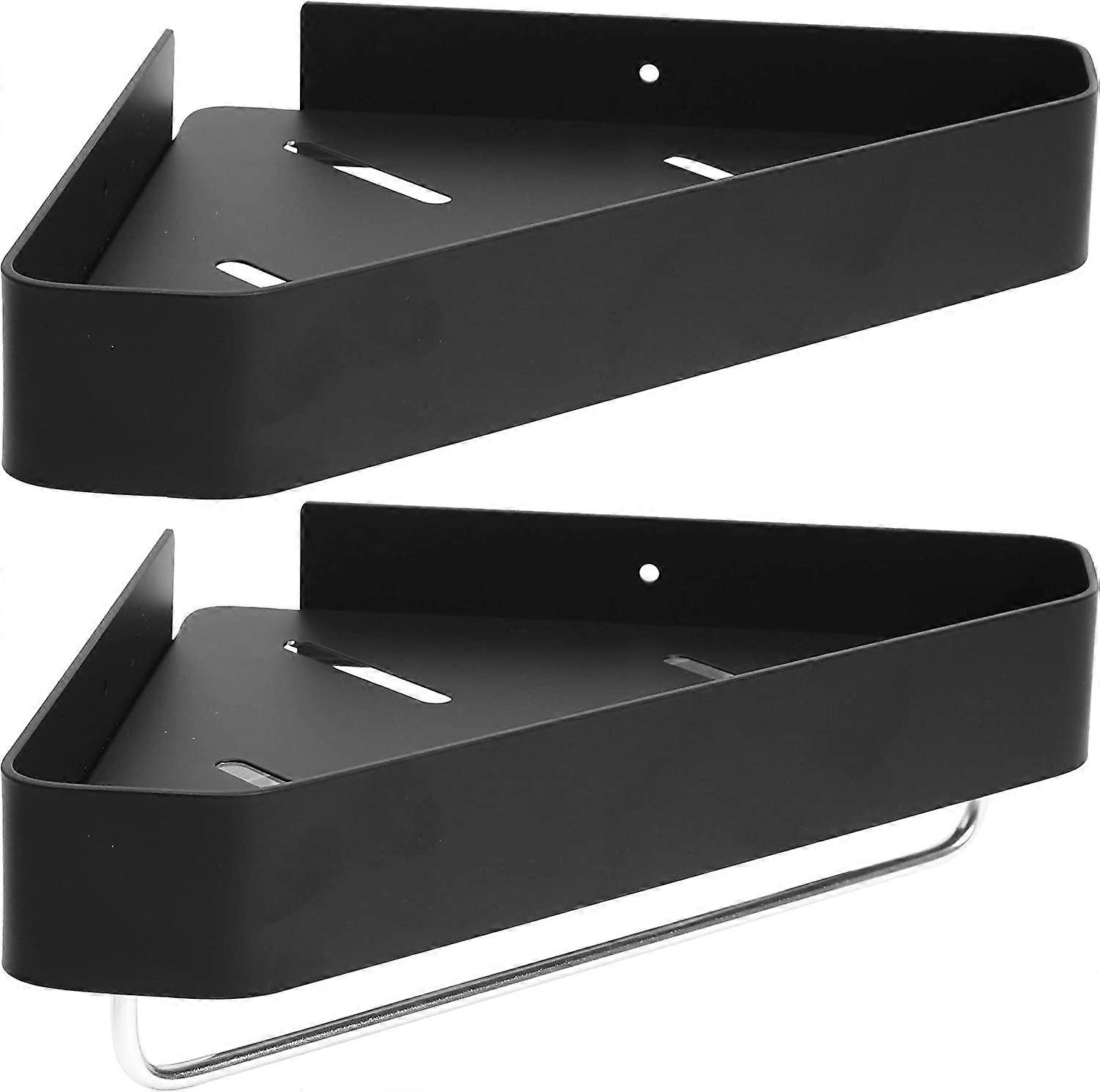 2-Pack Bathroom Shower Corner Shelf(Black)