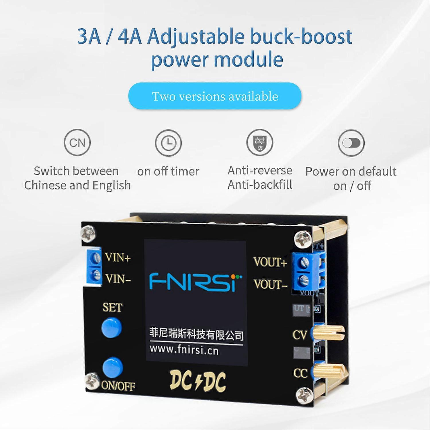 DC DC automatisk boost/buck-omformer CC CV strømmodul 0,5-30V 3A 35W/4A 50W justerbar regulert strømforsyningsvoltmeter
