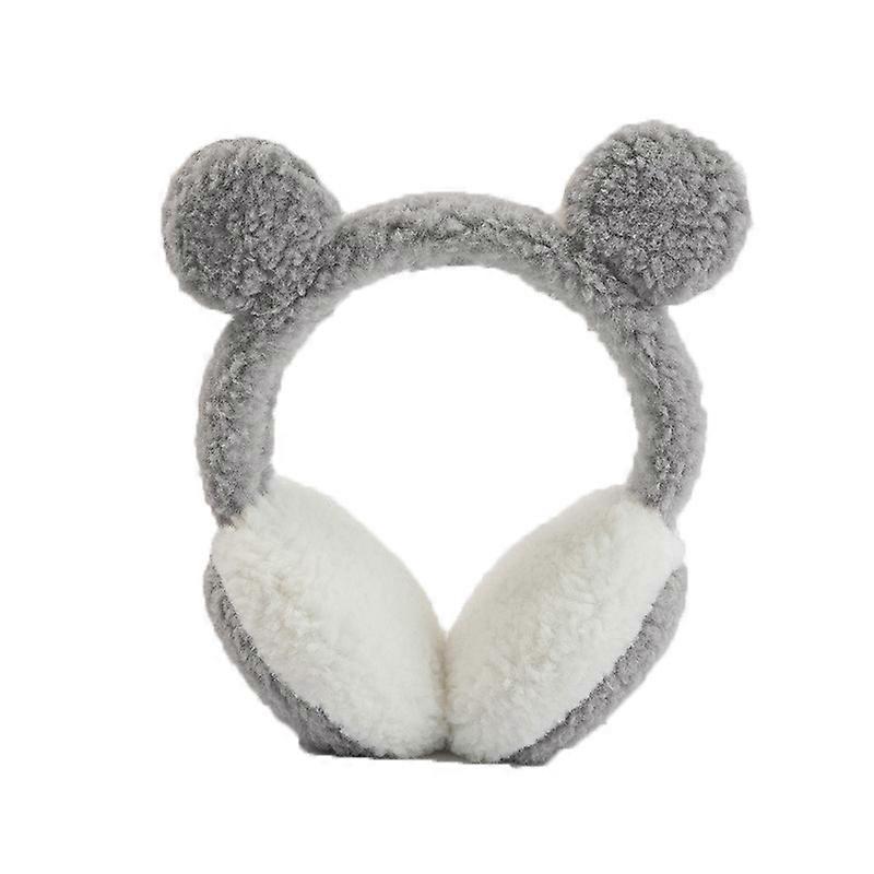 Gray earmuffs winter ear protection earmuffs to keep warm