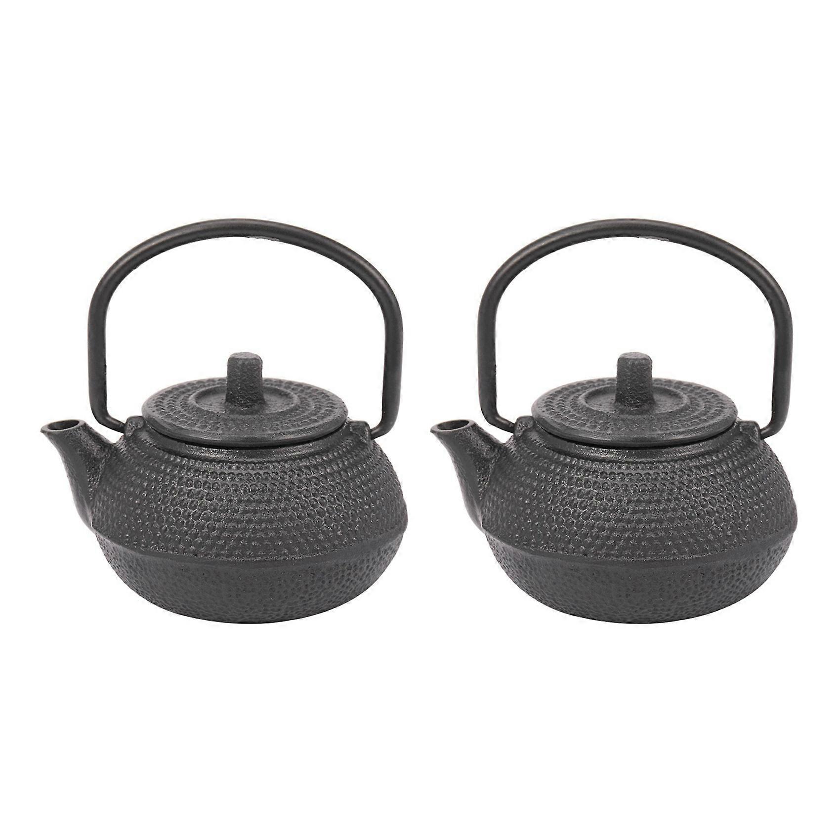 2X 50Ml Japanese Style Cast Iron Kettle Teapot Comes + Strainer Tea Pot