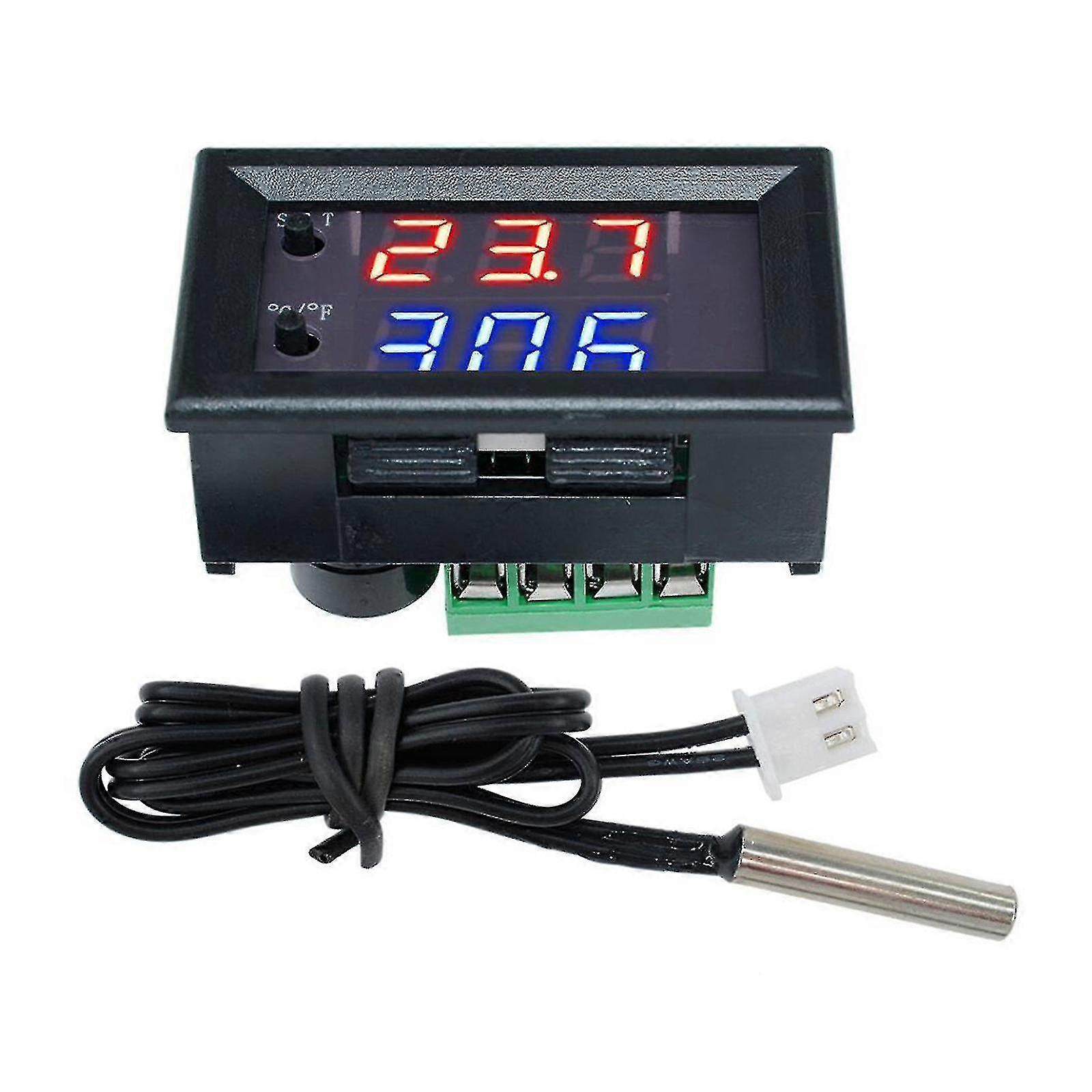 Dc 12v Digital Led Temperature Controller Cooling Heating Thermostat Sensor
