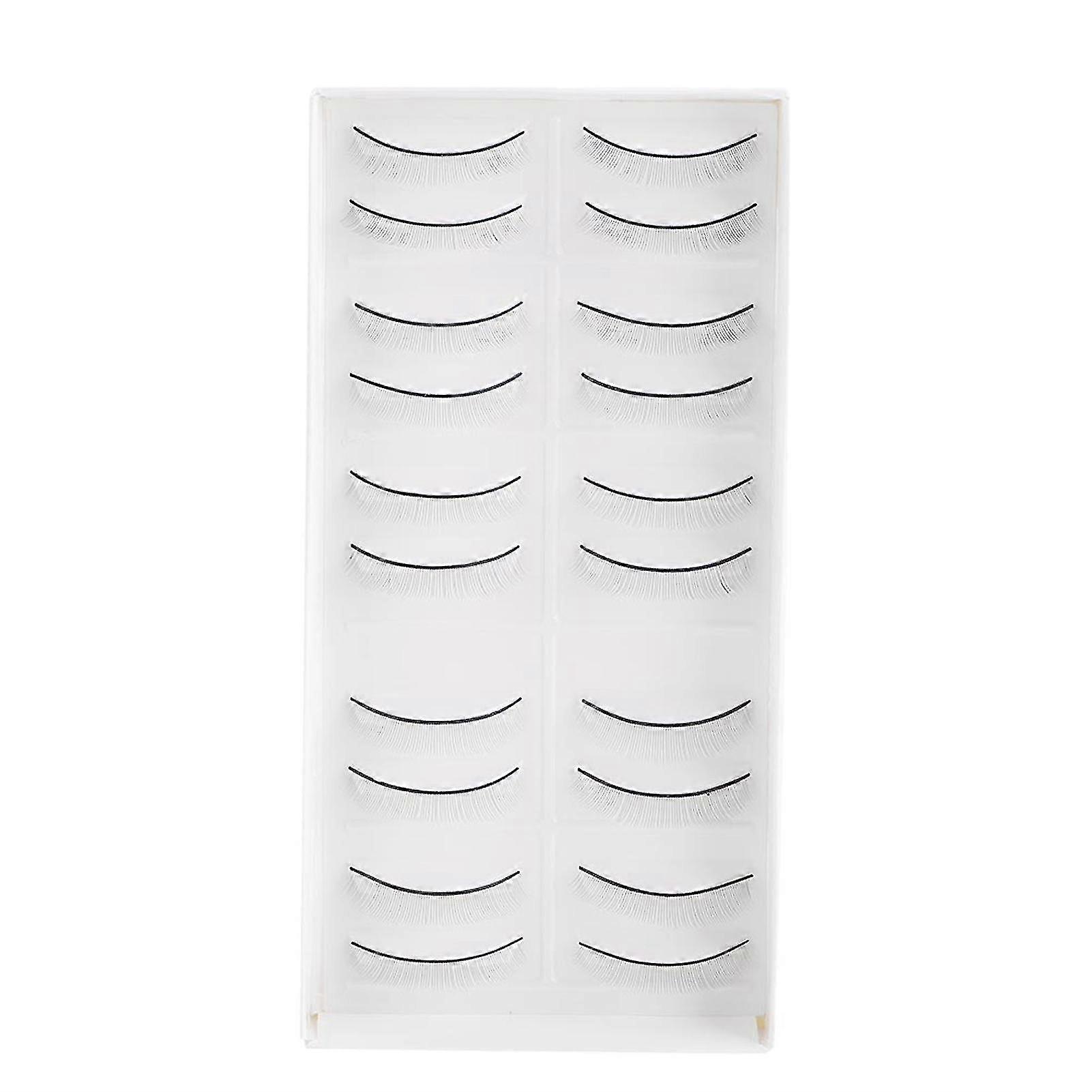 10 Pairs Practice Eyelashes False Lashes For Eyelash Extension Grafting Training Eye Makeup