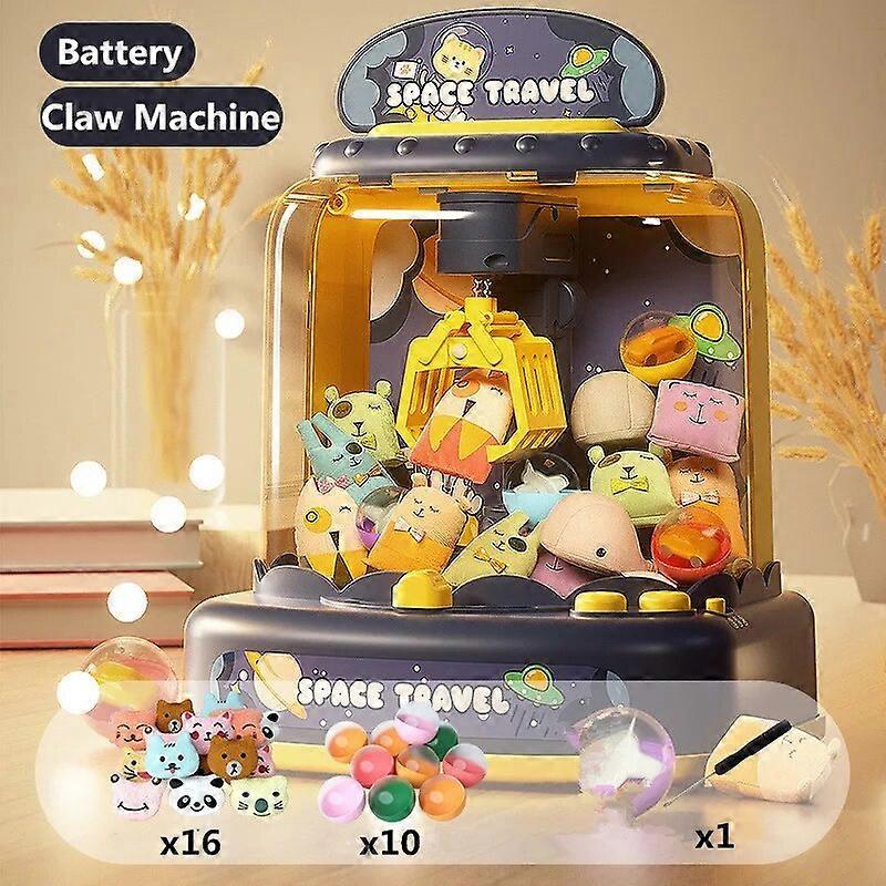 Children Mini Crane Machine Battery Automatic Coin Operated Game Claw Machines with Music Kids Birthday Gift Toys Dolls Machine