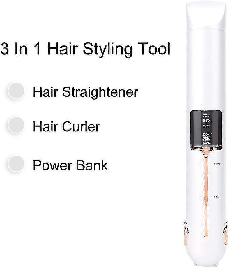 プロフェッショナルストレートヘアアイロン、ワイヤレスUSB充電ストレートヘアアイロン、3速ストレートヘア