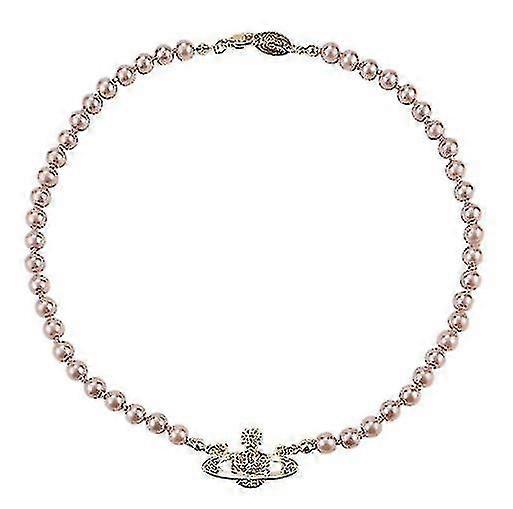 لؤلؤة قلادة زحل كريستال راينستون قلادة التقليد لؤلؤة الخانق قلادة زحل لؤلؤة قلادة