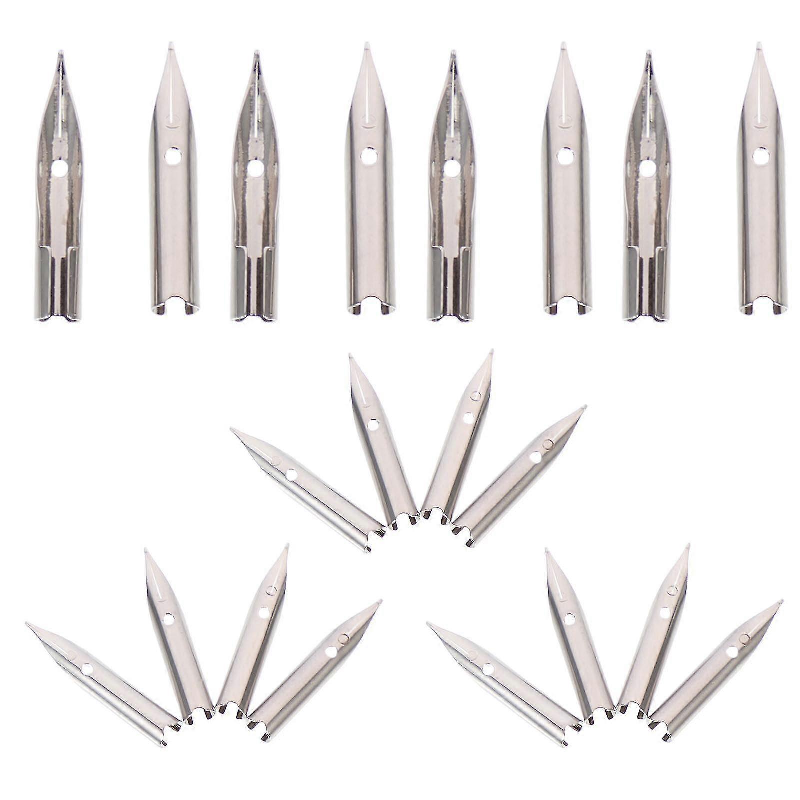 20pcs Pen Nibs Set Plume Pen Remplacement Nibs Calligraphie Stylo Fournitures Écriture Fourniture
