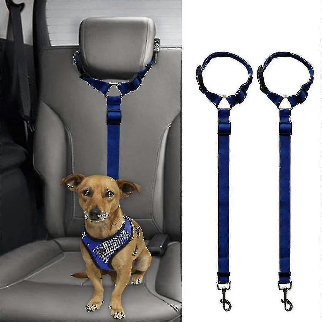 Car Dog Harness, 2 Pack Car Headrest Adjustable Safety Wire