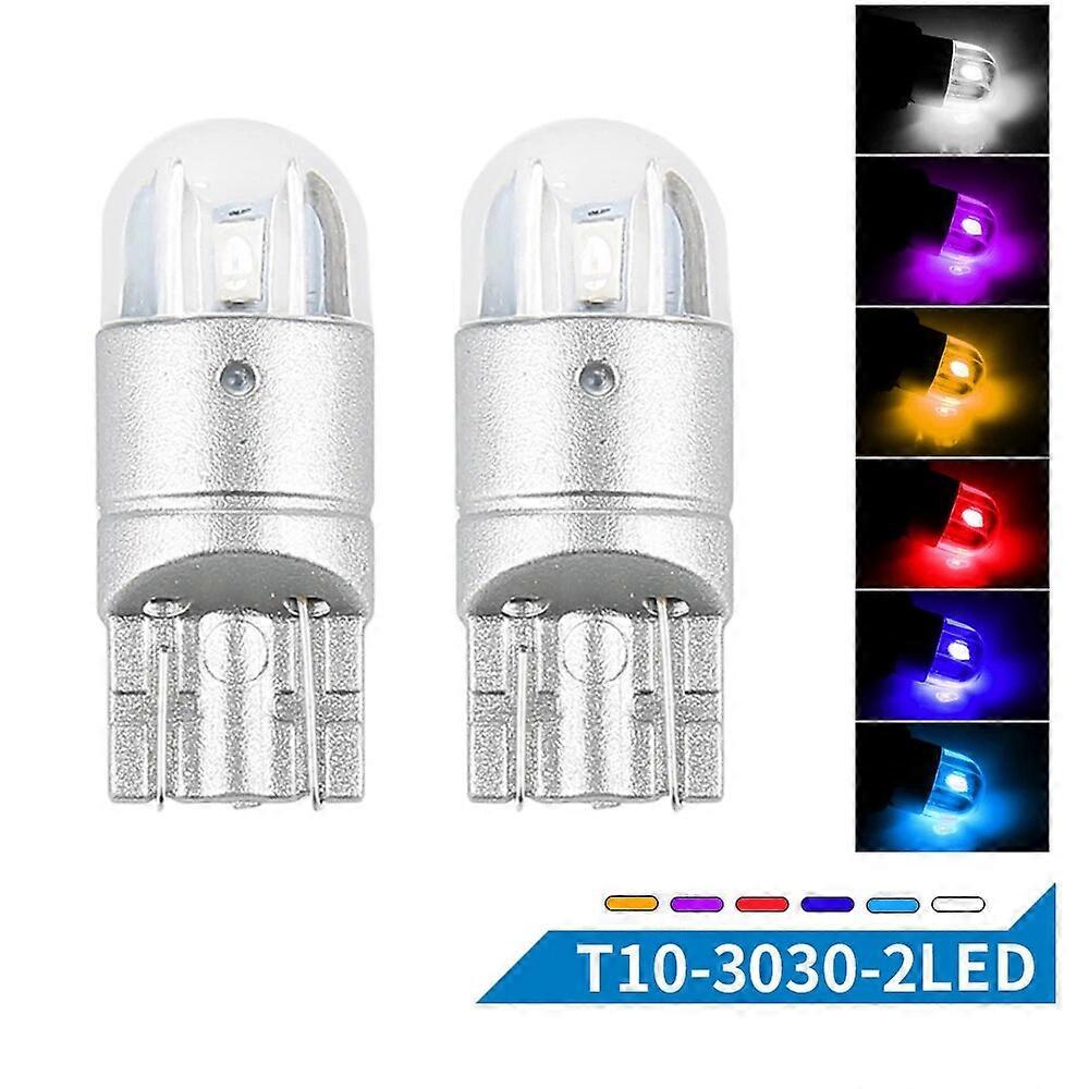 New Car Led Light T10 3030 2SMD Car Width Lamp Door Light Reading Light Decorative Lamp Atmosphere Lamp Small Insertion Bulbs