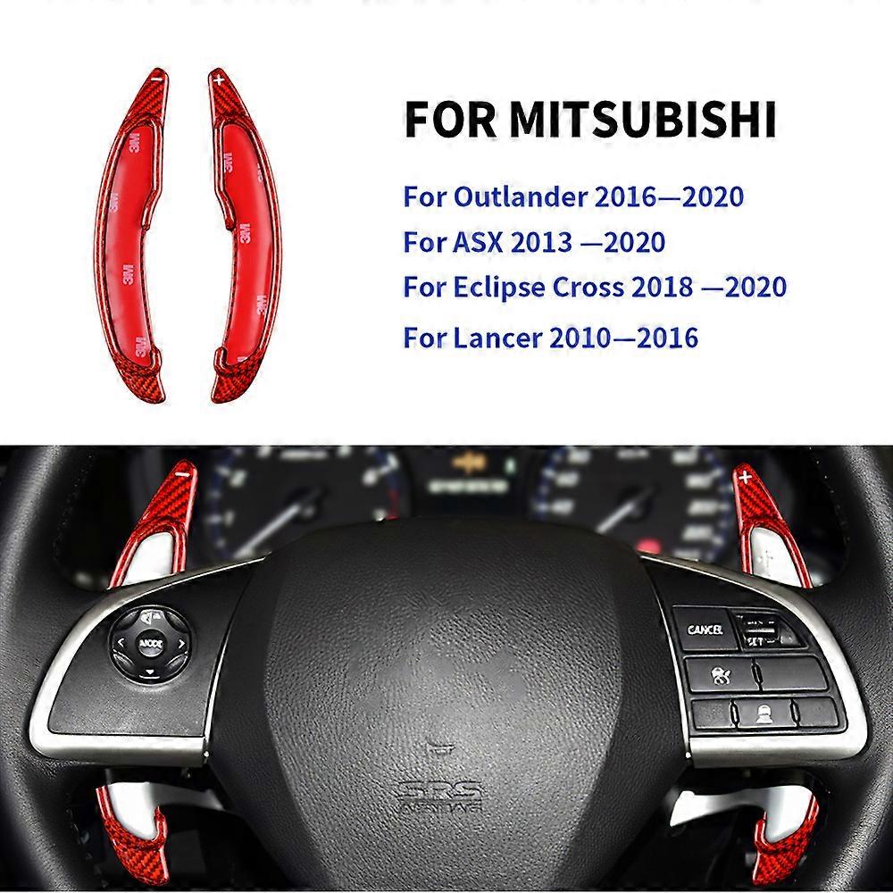 For Mitsubishi ASX Outlander Lancer Eclipse Cross Car Steering Wheel Carbon Fiber Shift Paddle Extend Direct Paddle Extension