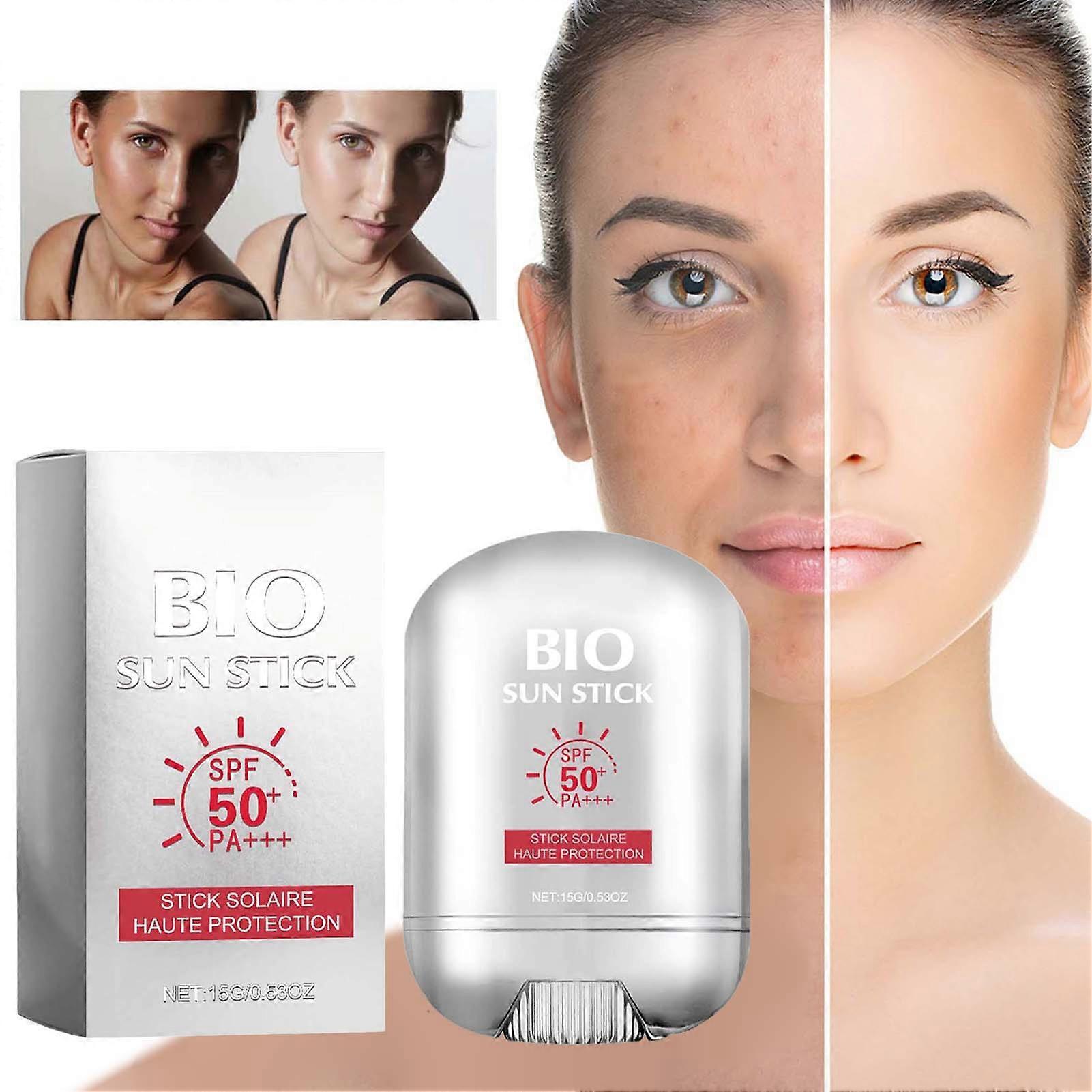 EELHOE Bio Sun Stick Skin Brightening Sunscreen for Face and Body, Peptide9 Bio Sun Stick Strong UV Protection, Non Greasy, SPF50+