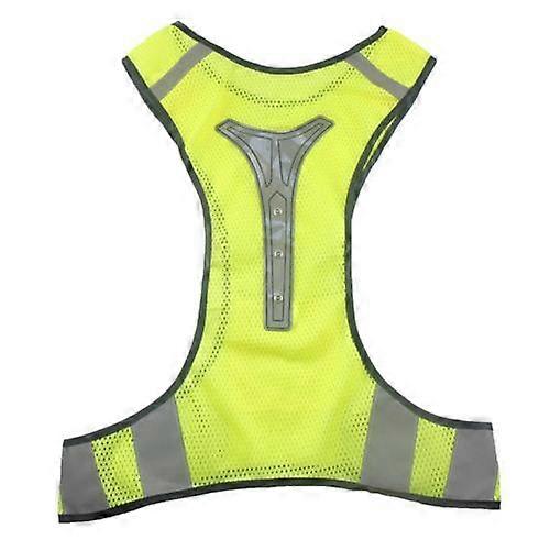 LED Safe for Cycling Reflective High Visibility Motorcycle Jacket Vest Night Shiny Warning Safety Coat for Traffic Work Team Uni