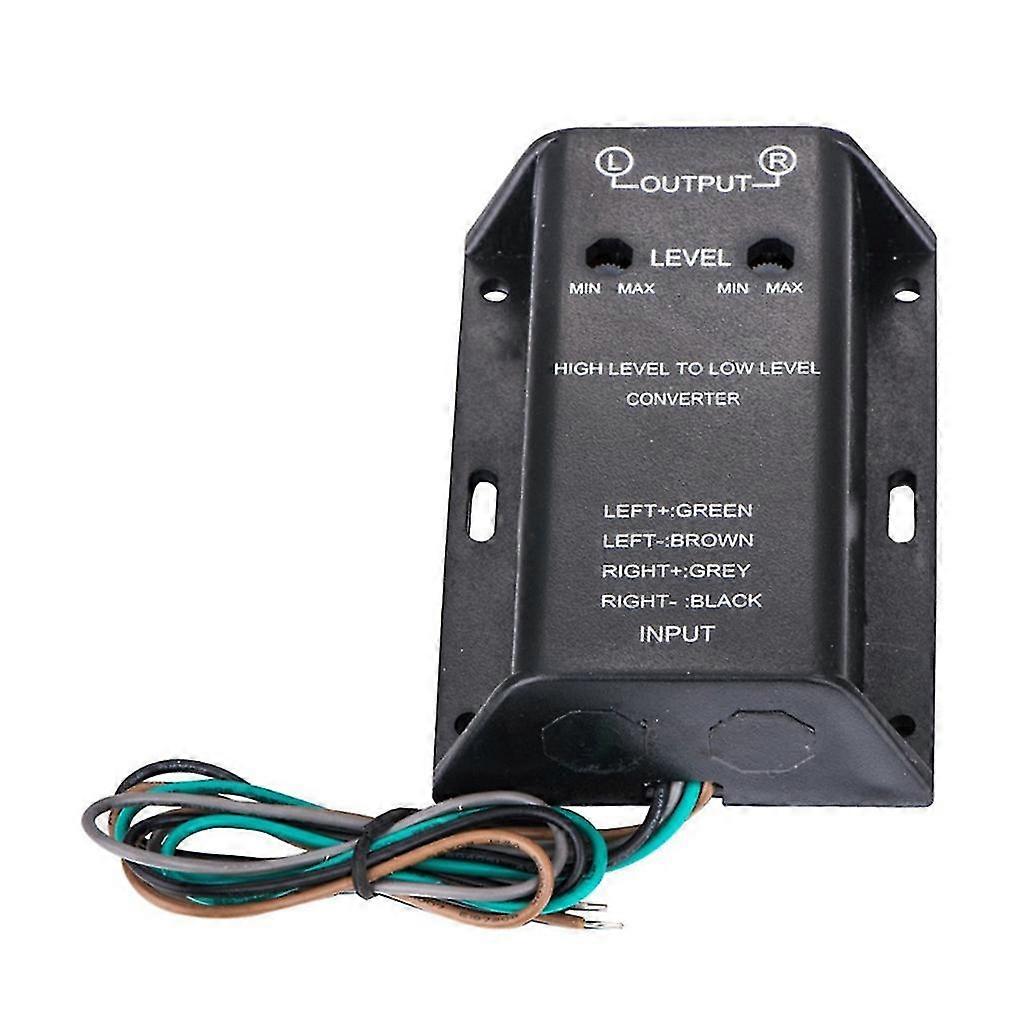 High To Low Line Speaker Level Converter Cord Car Audio Rca Speaker Converter
