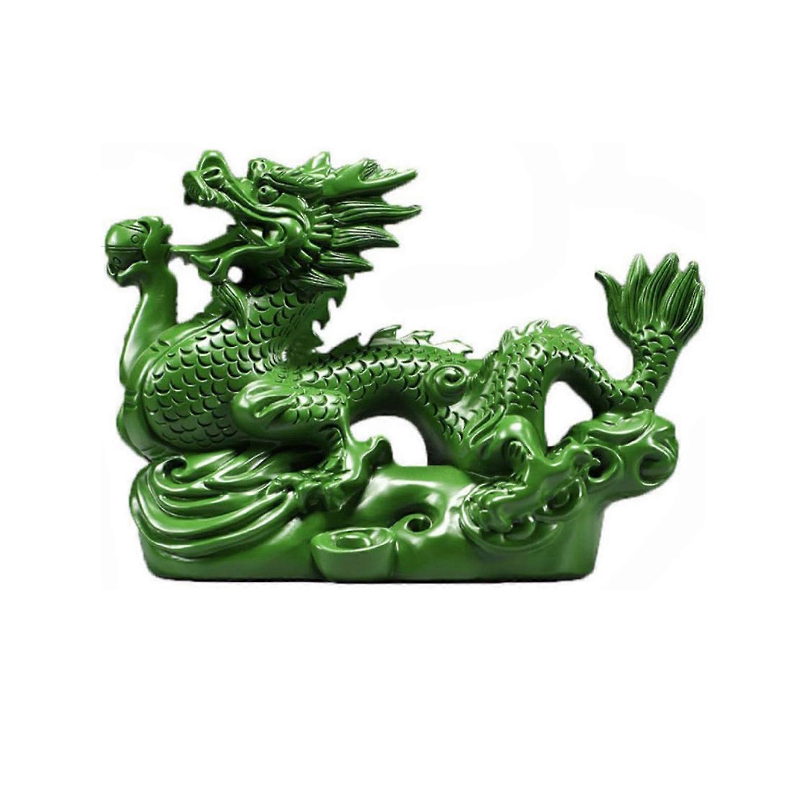 10cm 나무 중국 용 입상 홈 장식 동상 스타일 2024 크리 에이 티브 드래곤 새해 장식, 50 % 제공