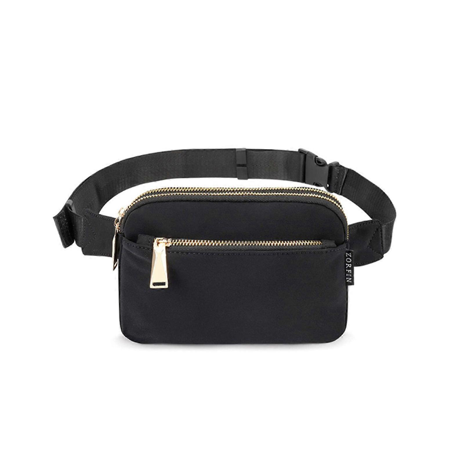 女性用ファニーパックメンズ、ファッションウエストバッグ女の子用かわいいファニーパック、男の子キッズ、ジッパーポーチ5個付き、カジュアルウエストパックベルトバッグヒップバムバッグT用