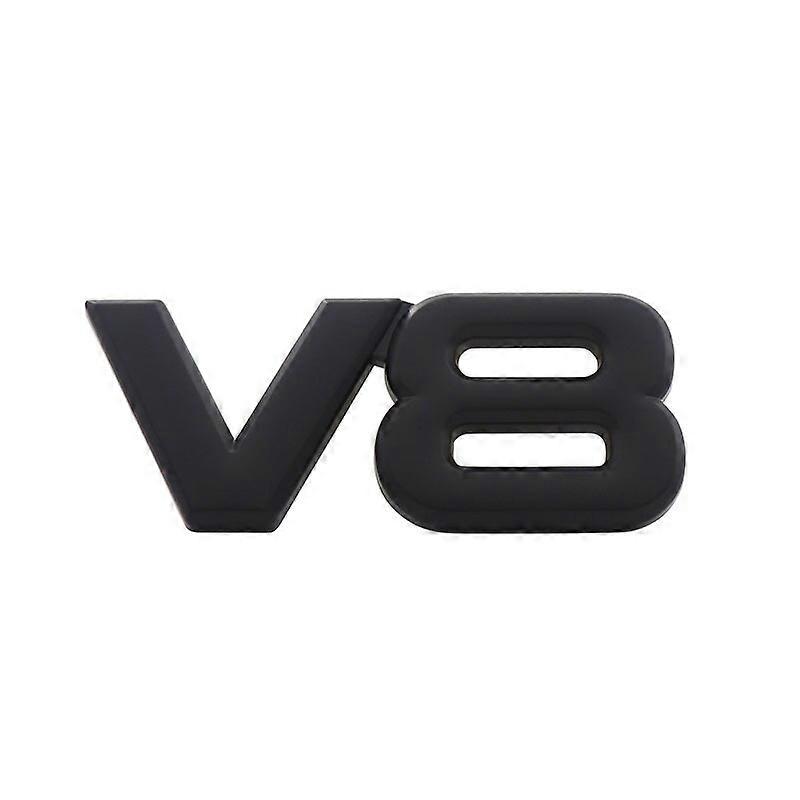 3D Premium V8 Engine Displacement for car Side Wing Hood Fender trunk Rear Bonnet Nameplate Decal Emblem Badge Sticker
