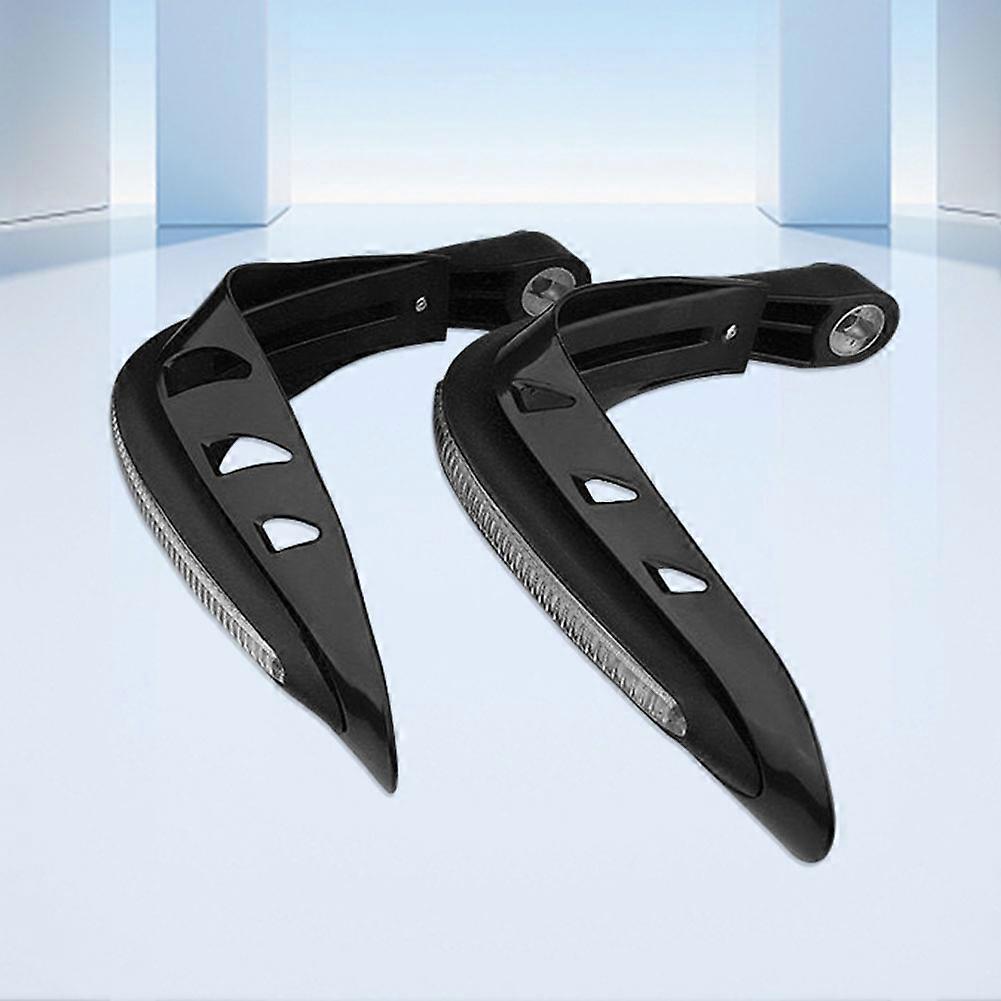 1 Pair Motorcycle Hand Guards Rain Protection Handlebar Hand Protector Universal Handguards LED Lights Anti-collision