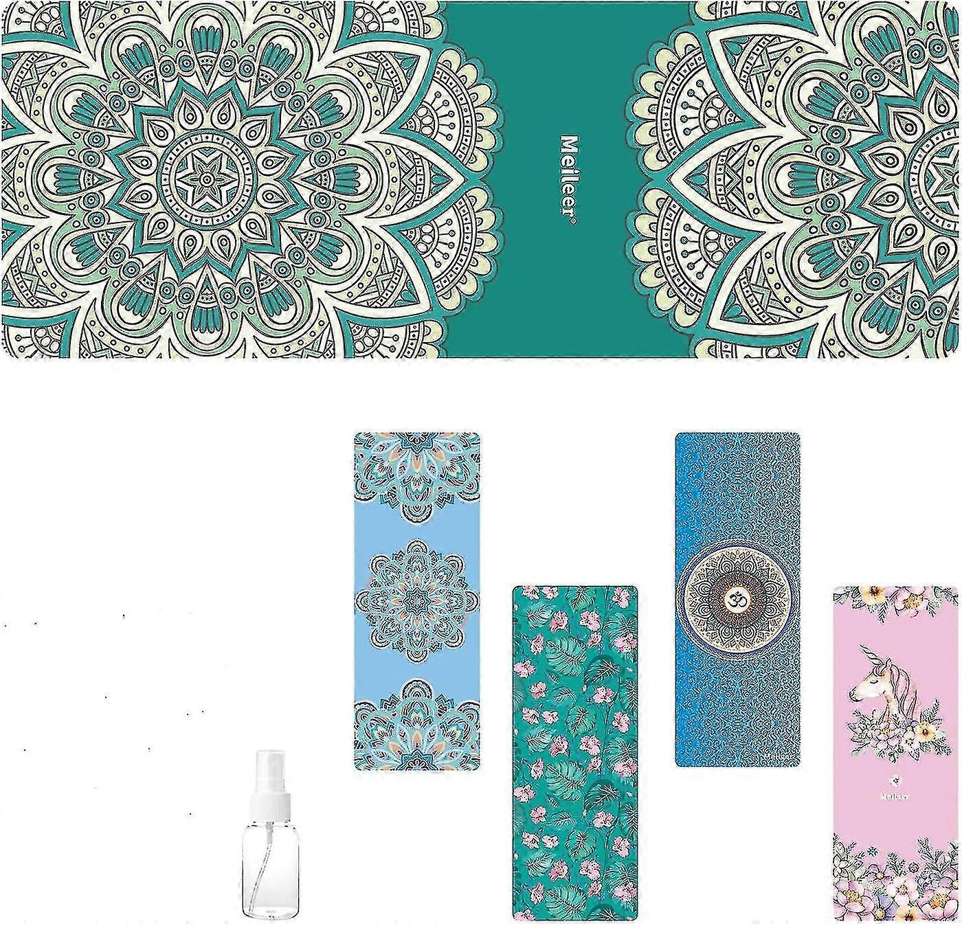 Sweat Absorbent Anti Slip Foldable Yoga Mat