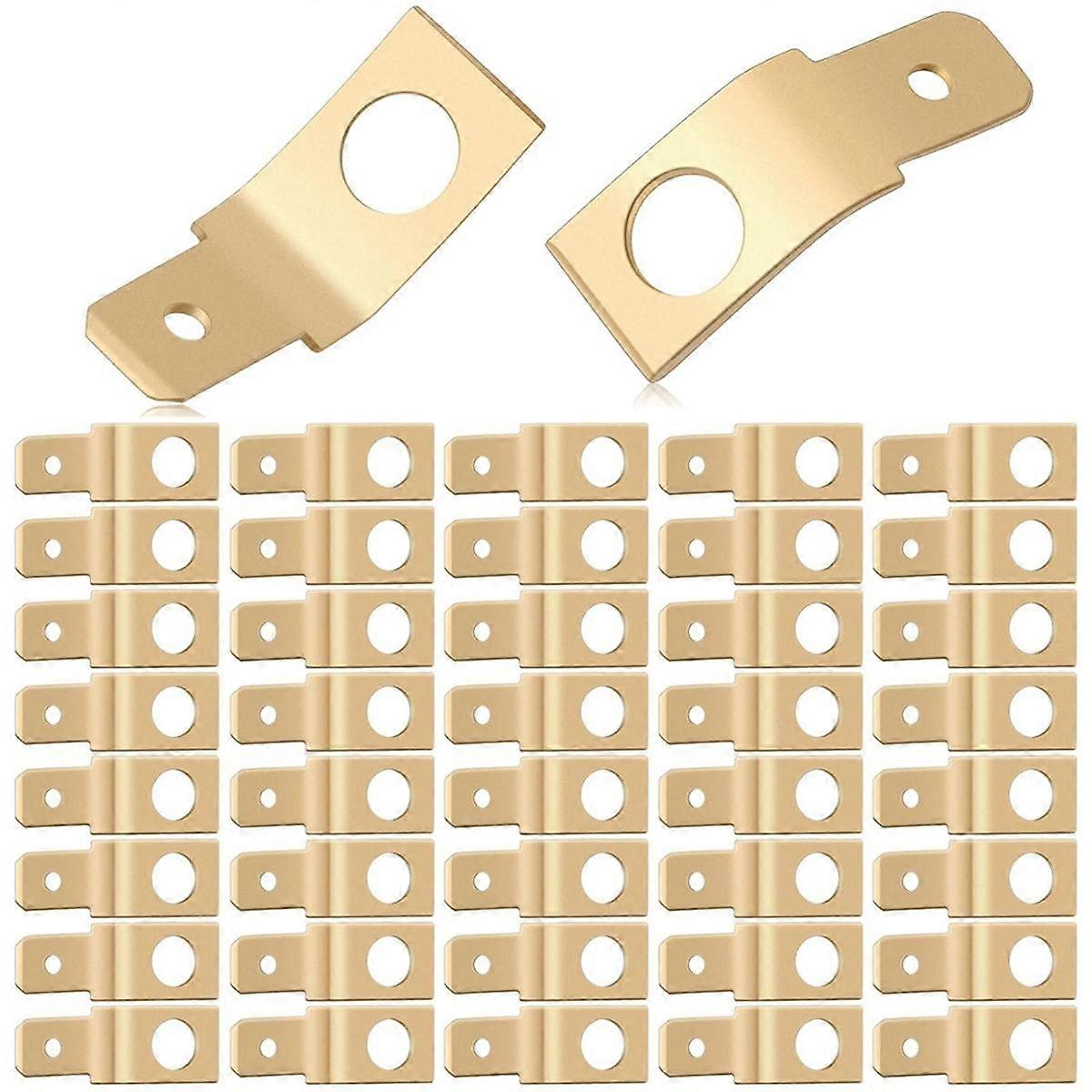 Non-Insulated Solderless Disconnect Adapter, 1/4 Inch Male Tab,Quick Disconnect Connector, Electrical Terminal Kit 50pcs