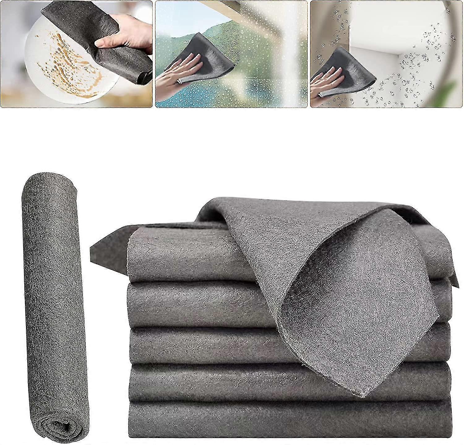 Ickened Magic Cleaning Clo, Microfiber Glass Cleaning Clo Rags, Reusable Cleaning Clos