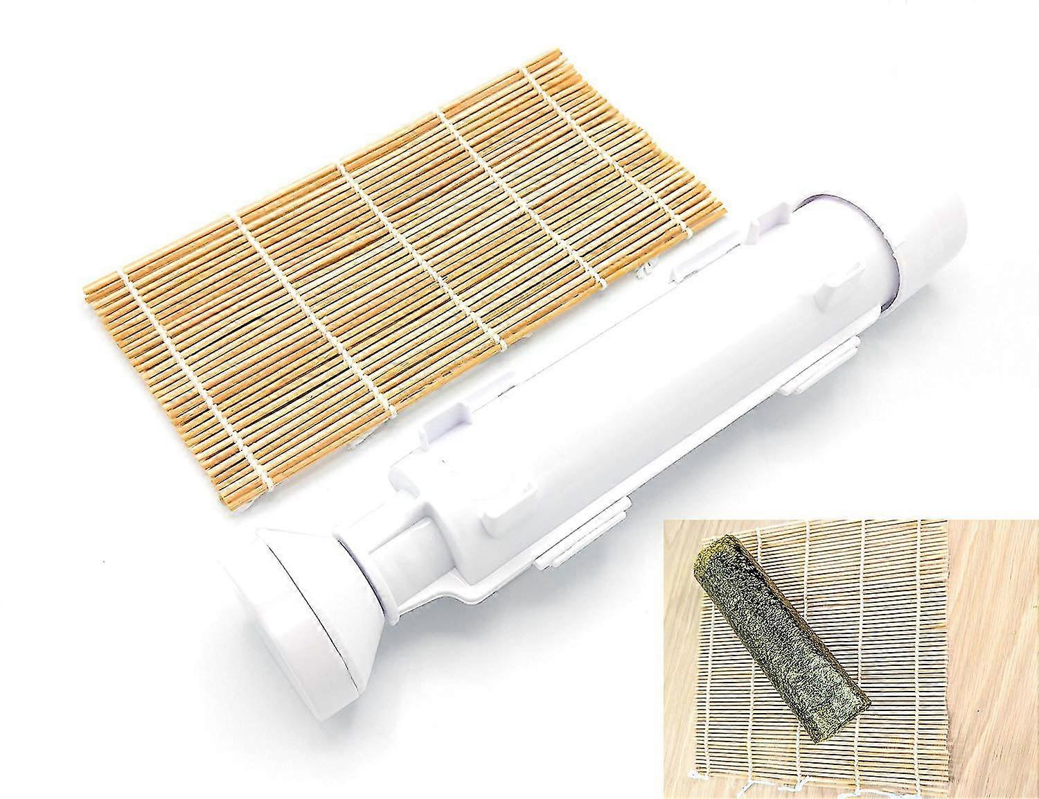 sushi roller bazooka kit + karbonisert bambus mat diy ris roller