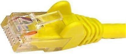 ? 1m YELLOW Premium CAT5E (enhanced) Network Cable - Ethernet - LAN - Patch - Internet - Broadband - Router - Hub - Modem -10/100