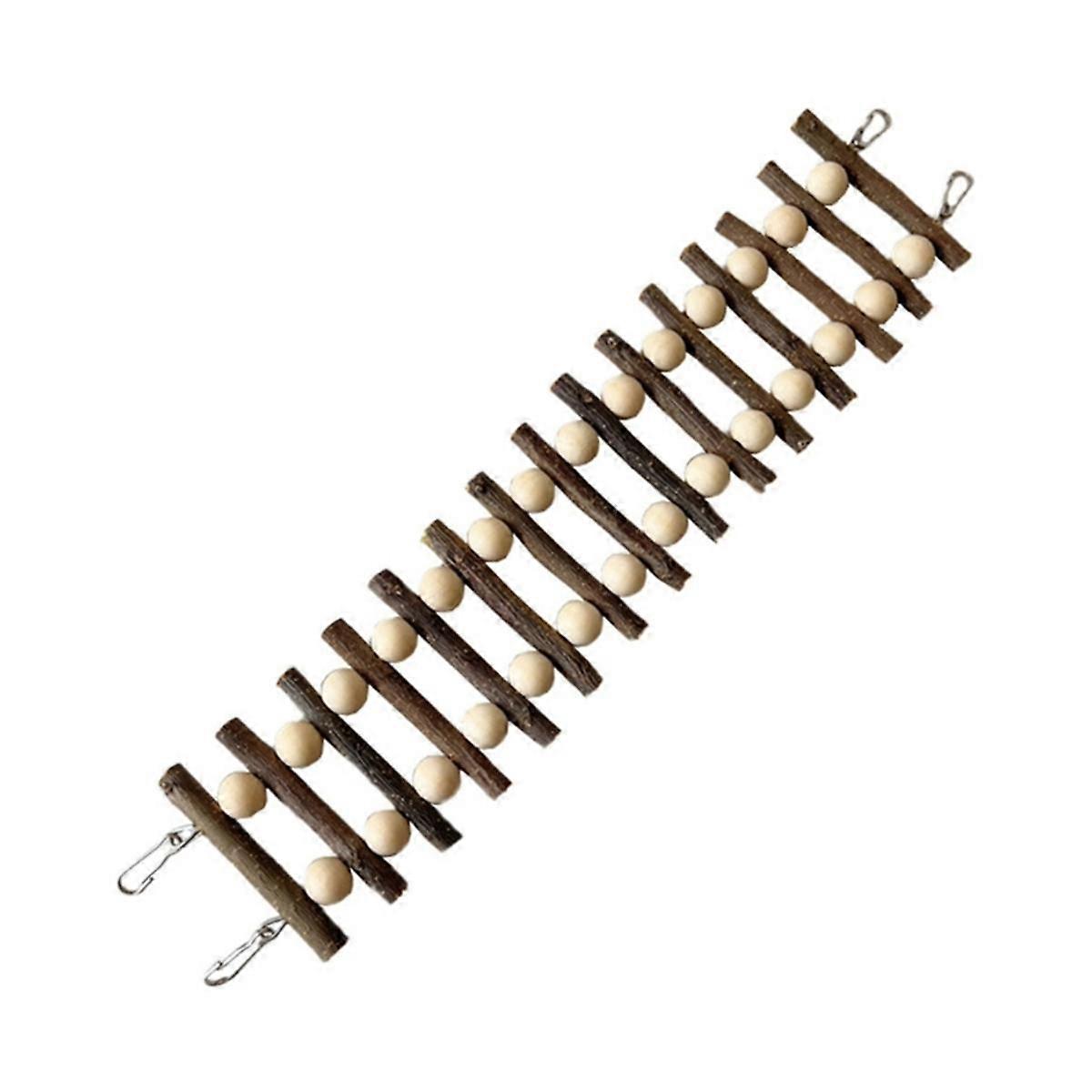 Pappagalli Gabbia per Uccelli Scala Giocattolo Allenamento Posatoio Portatile Pappagallo Scala Giocattolo con Ganci In Metallo per Pappagalli Piccoli Mediocri